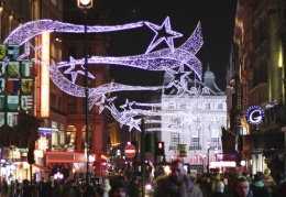Christmas lights in London