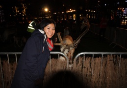 Elsa and a reindeer