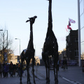 Giraffe sculptures