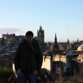 Phil with Edinburgh Castle in the background