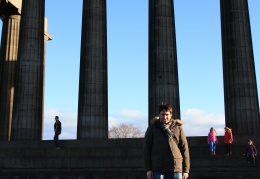 Phil in front of The National Monument