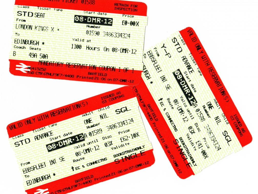 Edinburgh train tickets