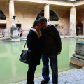 Phil and Elsa by the Roman Baths